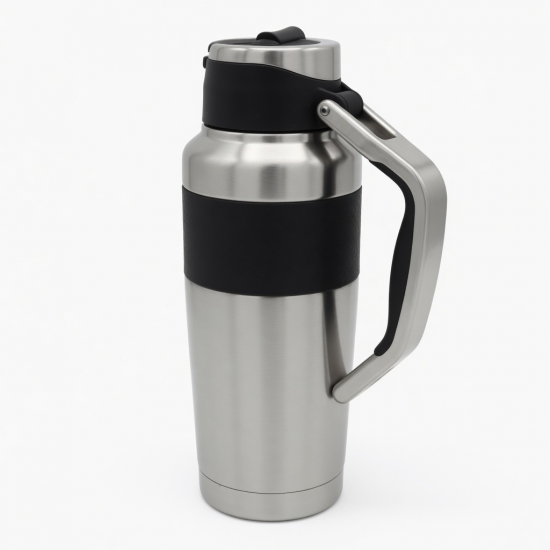 30oz Travel Water Bottle Stainless Steel Thermos Coffee Mug With Handle 20 By 17
