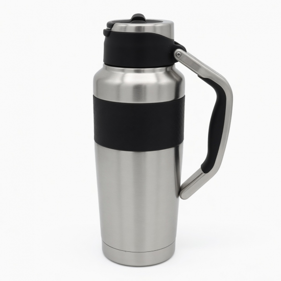 30oz Travel Water Bottle Stainless Steel Thermos Coffee Mug With Handle 20 By 17