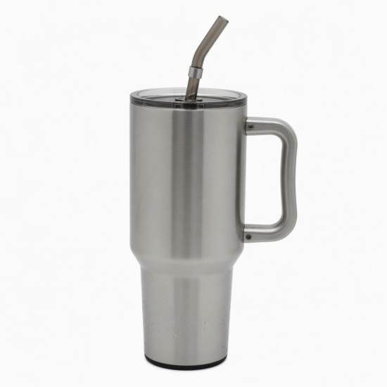 40oz Gift Box Tumbler With Handle Straw Dishwasher Safe Insulated Stainless