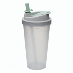 Single Water Cup With Straw Lid Design For Office Home