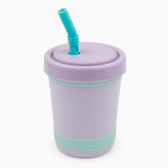 Safe Baby Cup With Straw Cartoon Kids Water Bpa Free Leak Proof Portable