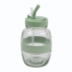Wide Glass Tumbler Water Bottle With Straw And 25