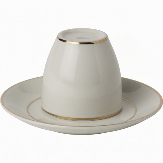 Classic Ceramic Coffee Cup And Set Gold