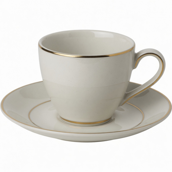 Classic Ceramic Coffee Cup And Set Gold