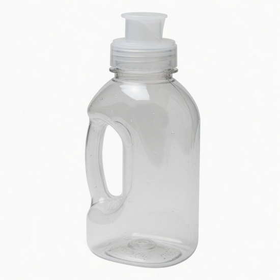 Packaging Bottle 550ml With Lid And Handle Transparent
