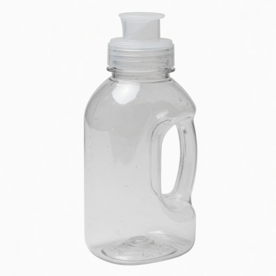 Packaging Bottle 550ml With Lid And Handle Transparent