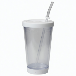 Print Reusable Travel Plastic Tumbler Iced Coffee Cup With Straw For 33