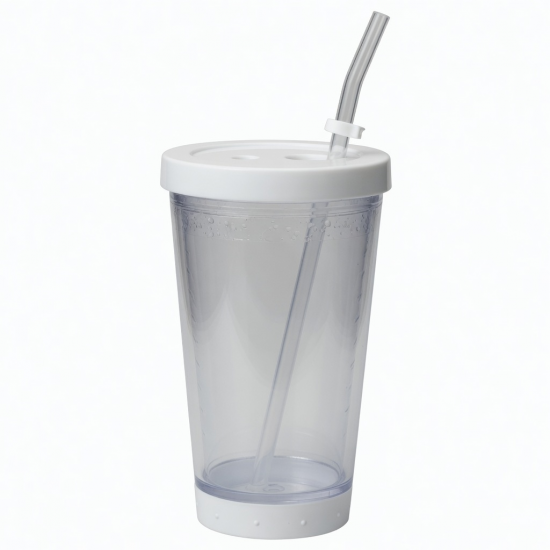 Print Reusable Travel Plastic Tumbler Iced Coffee Cup With Straw For 33