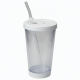 Print Reusable Travel Plastic Tumbler Iced Coffee Cup With Straw For 33