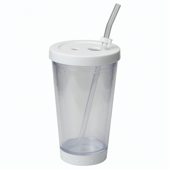 Print Reusable Travel Plastic Tumbler Iced Coffee Cup With Straw For 33