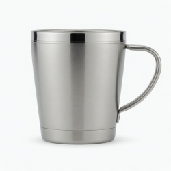 Logo Double Wall 304 Stainless Steel Coffee Cups 350ml 500ml Outdoor Portable