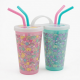 54 Cute Portable Cartoon Kids Plastic Double Drinking Tumbler Cups Children