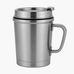 304 Stainless Steel Thermos Cup With Design 280ml Capacity Gift Simple Handle 20