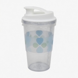 Sealed Portable Water Cup Printed With Plastic Lid For 29