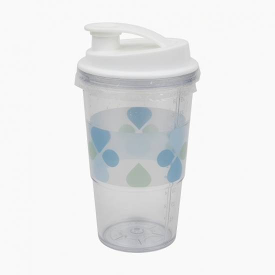 Sealed Portable Water Cup Printed With Plastic Lid For 29