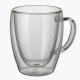 Hot 12oz Double Tea Wine Glass Reusable Coffee Tumbler Cups With Handle 20 By 16