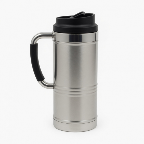 Stainless Steel Vacuum Sports Thermos Cup With Handle Logo Design Hot Cold