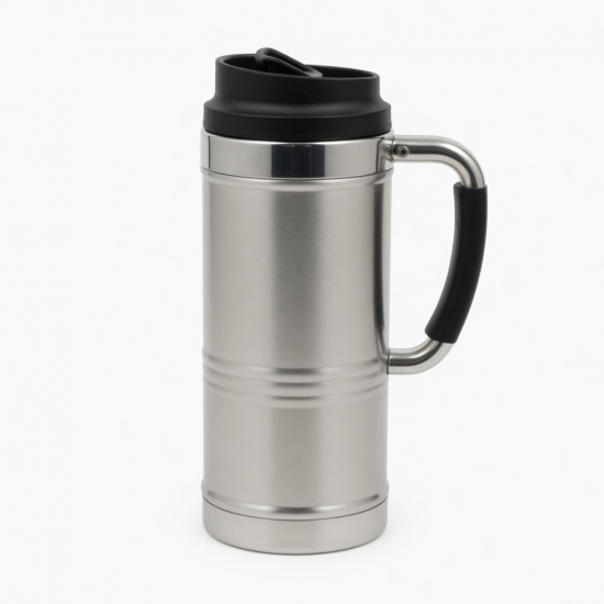 Stainless Steel Vacuum Sports Thermos Cup With Handle Logo Design Hot Cold