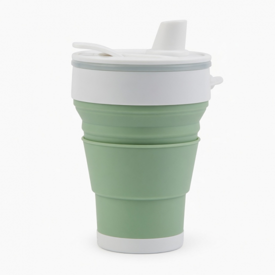 Foldable Water Cup Outdoor Sports Cycling 500ml Silicone