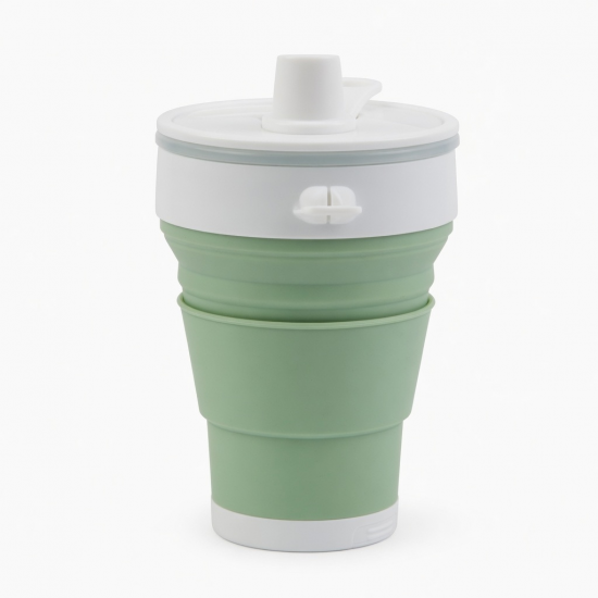 Foldable Water Cup Outdoor Sports Cycling 500ml Silicone