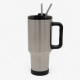 40oz Tumbler With Handle Coffee Mug Thermal Stainless Steel Straws Vacuum Flask
