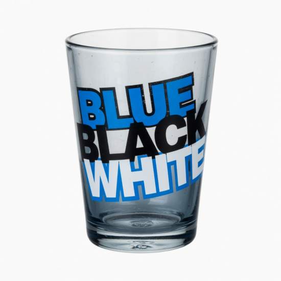 Ins Style Blue Black White Letter Printing Cup Water Tumbler Glass With And