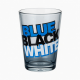 Ins Style Blue Black White Letter Printing Cup Water Tumbler Glass With And