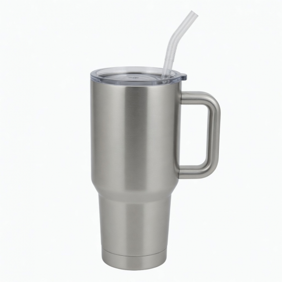 Tumbler Mini Cup Logo Insulated 40oz Stainless Steel 30oz With Handle And Straw