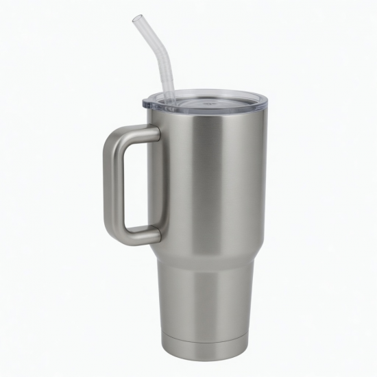 Tumbler Mini Cup Logo Insulated 40oz Stainless Steel 30oz With Handle And Straw