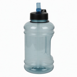 Large 1L Capacity Tritan Sports Water Cup With Straw Portable Plastic Bottle For