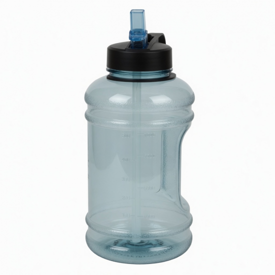 Large 1L Capacity Tritan Sports Water Cup With Straw Portable Plastic Bottle For
