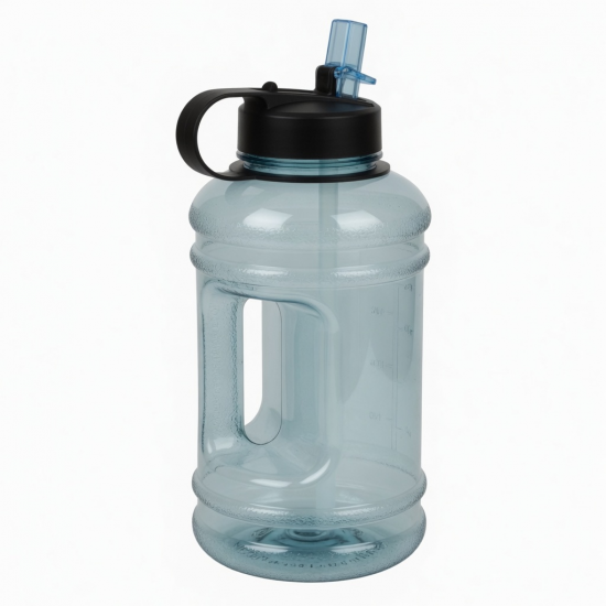 Large 1L Capacity Tritan Sports Water Cup With Straw Portable Plastic Bottle For