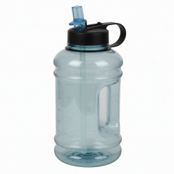 Large 1L Capacity Tritan Sports Water Cup With Straw Portable Plastic Bottle For
