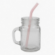 Square Cute Glass Water Cup With Handle Straw For Boiling 20 5