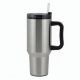 40 Oz Water Cup With Handle And Straw Lid 304 Stainless Steel Travel Mug Bottle