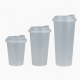 3PCS Portable Plastic Drinkware Set 300ml 600ml 1000ml Single Wall Tumblers With