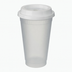 Hot 24oz Double Plastic Reusable Large Capacity Straw Cold Water Cup