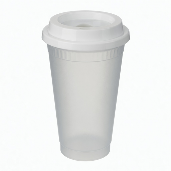 Hot 24oz Double Plastic Reusable Large Capacity Straw Cold Water Cup