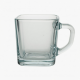 Square Glass Cup With Handle Borosilicate Transparent For Water Milk Juice