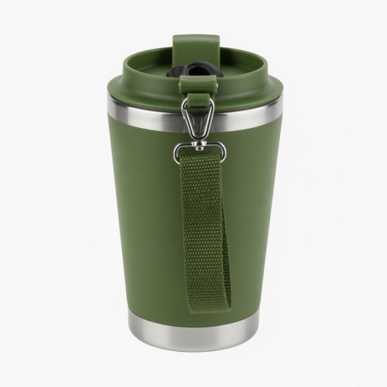 Green 500ml Stainless Steel Outdoor Water Cup Single 23