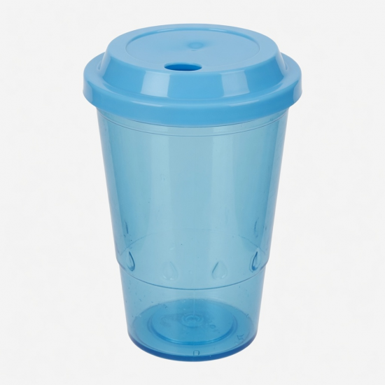 Plastic Water Cup Cute Cartoon For Lid Straw 18