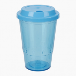 Plastic Water Cup Cute Cartoon For Lid Straw 18