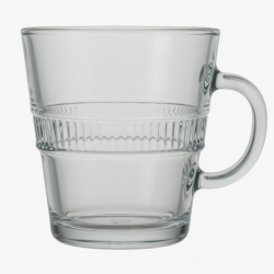 Large Transparent Glass Cup Borosilicate Design Water For