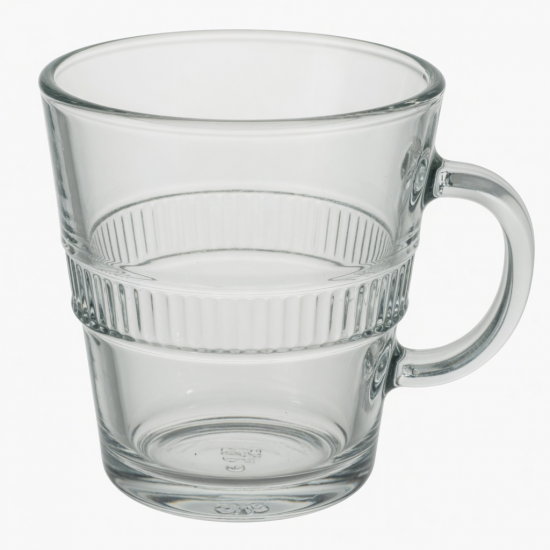 Large Transparent Glass Cup Borosilicate Design Water For