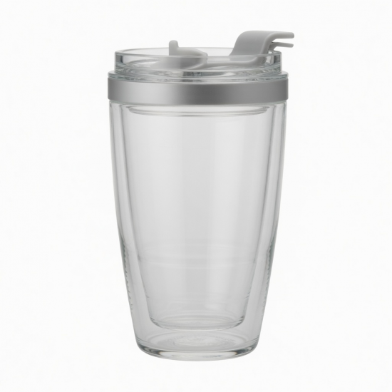 Water Cup With Lid Office Glass 20