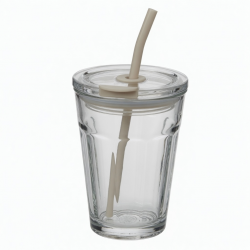 Milk Coffee Tea Glass Water Tumbler Cup With Lid And 58