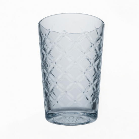 Borosilicate Cups With 3D Pattern Household Water Tumbler Glass For Juice Milk