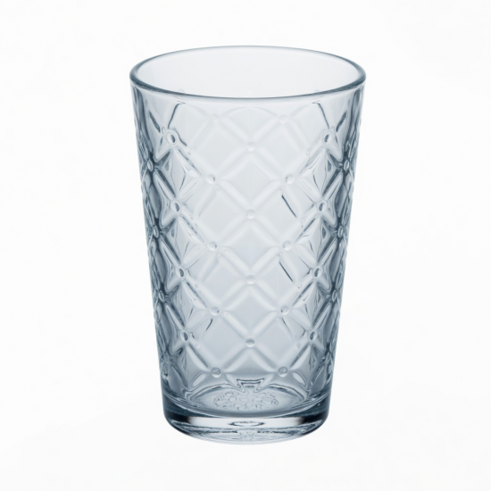 Borosilicate Cups With 3D Pattern Household Water Tumbler Glass For Juice Milk